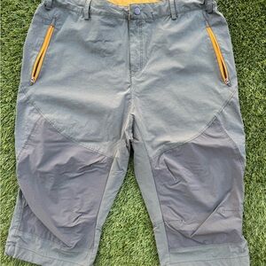 Men's Gray and Orange Shorts